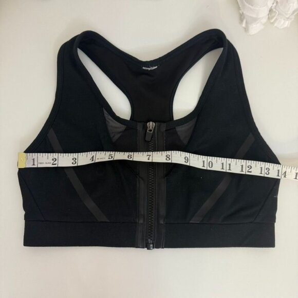 Fabletics XS Black Sports Bra Front Zipper & Racerback - Picture 5 of 8